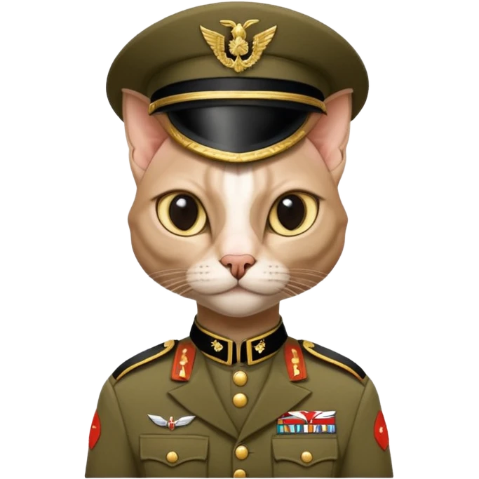 Sphinx cat ww2 solider emoji