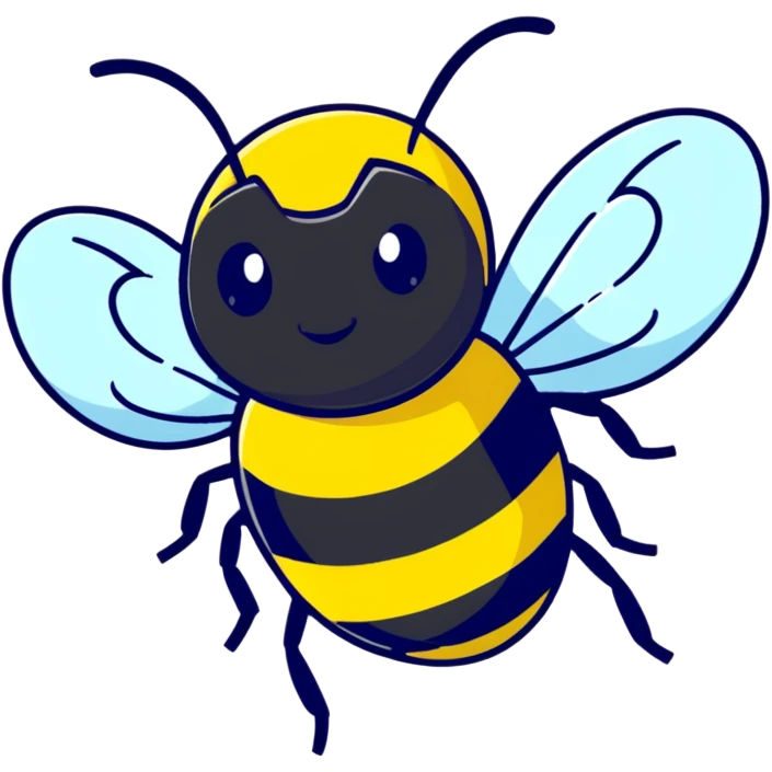 cartoon bumblebee emoji
