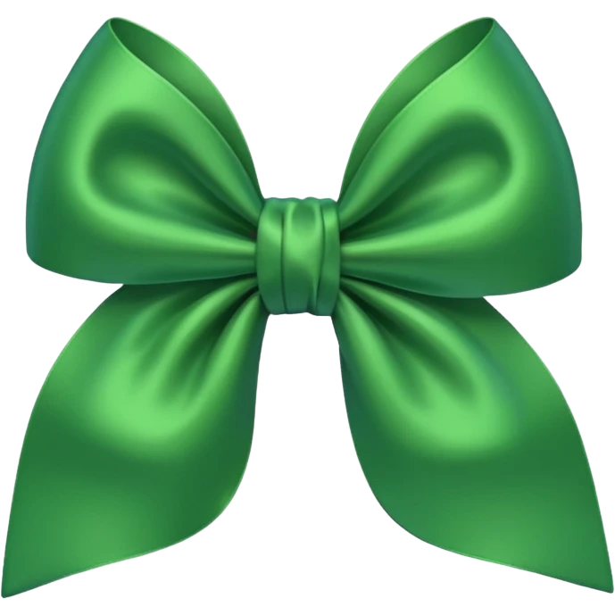 Green bow emoji imessage emoji