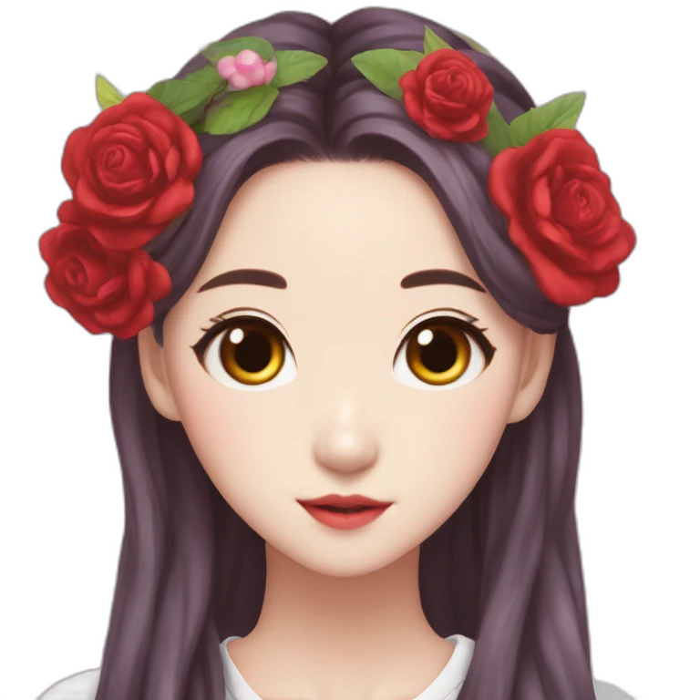kpop-girlband-red velvet-irene- butterfly-wing- flowercrown emoji