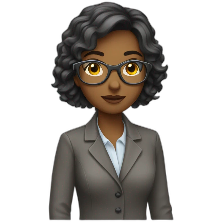 journaliste femme jeune fière emoji