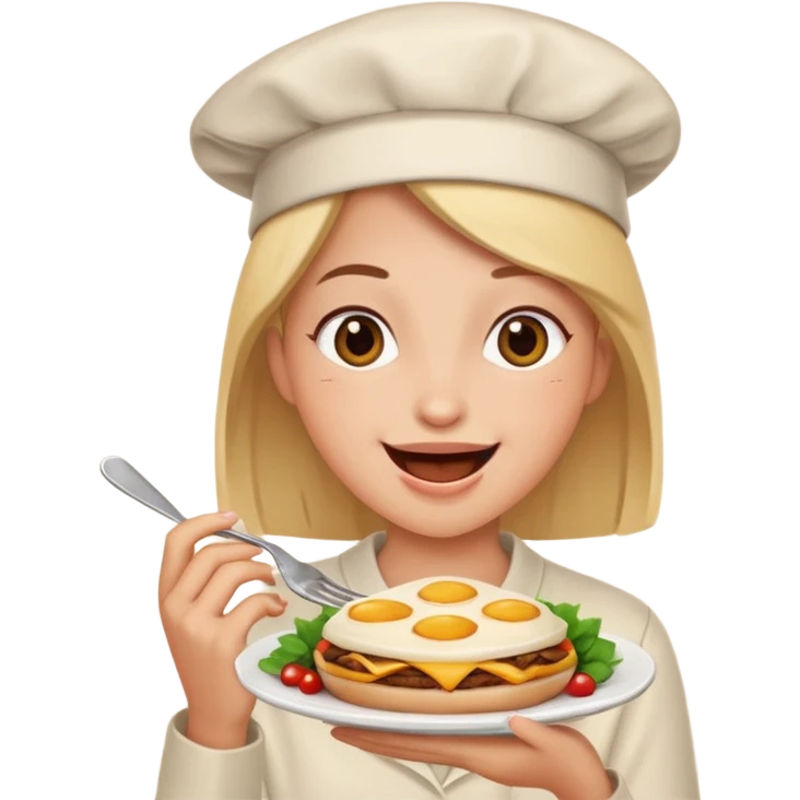 enjoying food expression emoji