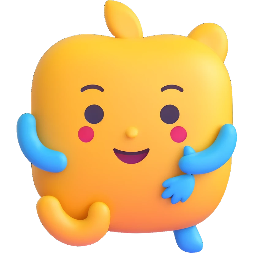 modern friendly info symbol blue color emoji style emoji