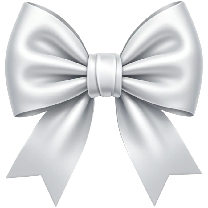 White bow emoji