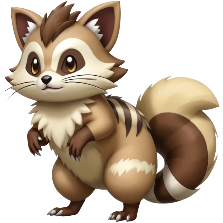  Zigzagoon-Furret-Hybrid (Full body) emoji