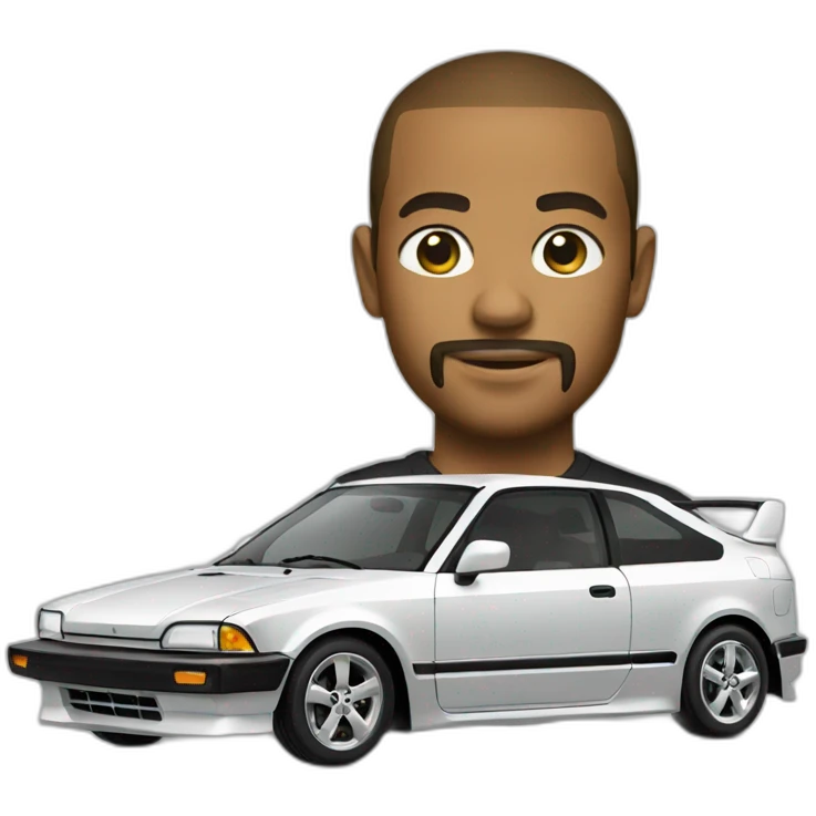An lowered Honda civic emoji