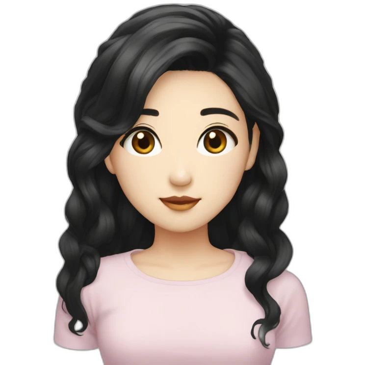 kpop-black-hair emoji