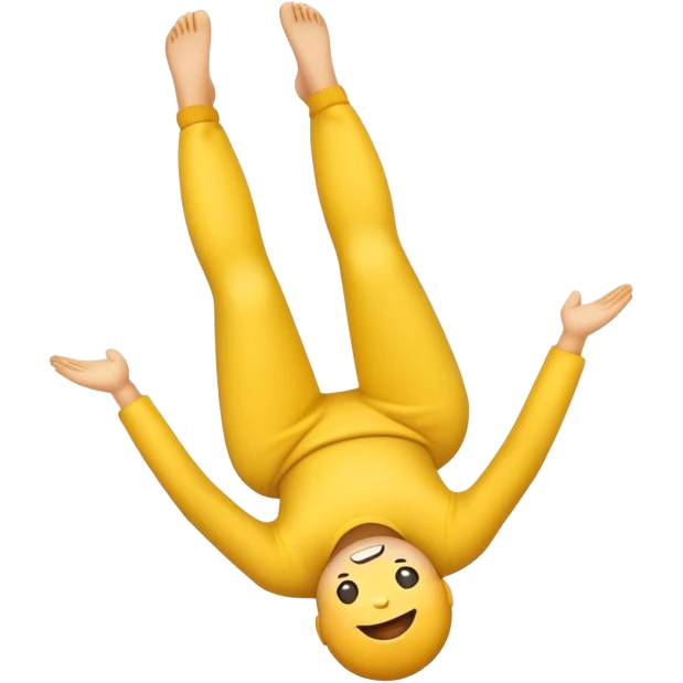 Emoji with its legs up playing  emoji