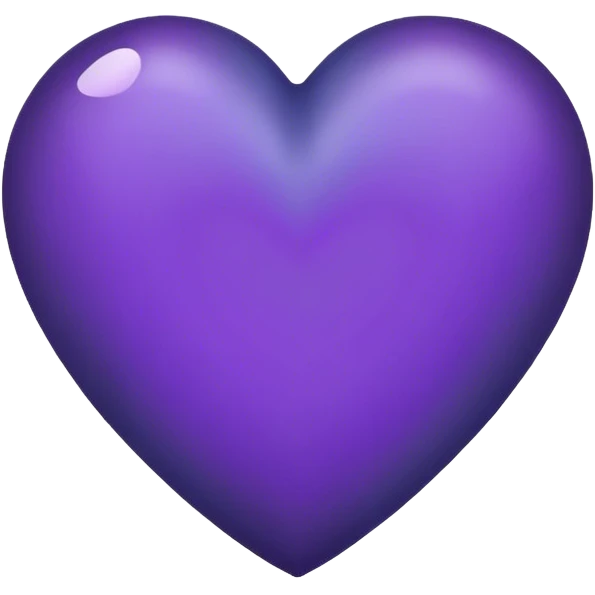 Dark bluish Purple Heart emoji