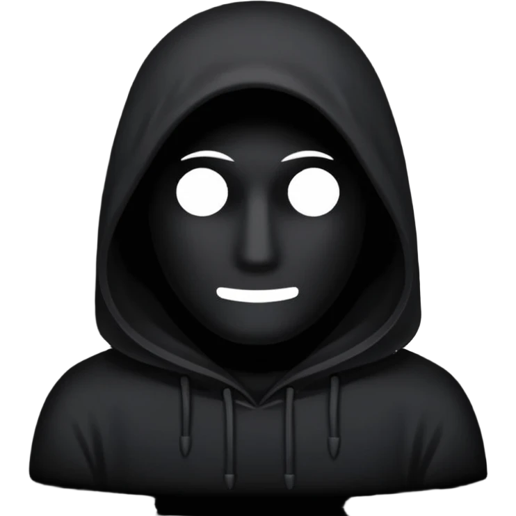 shadow with no face but only a sillhouette  emoji