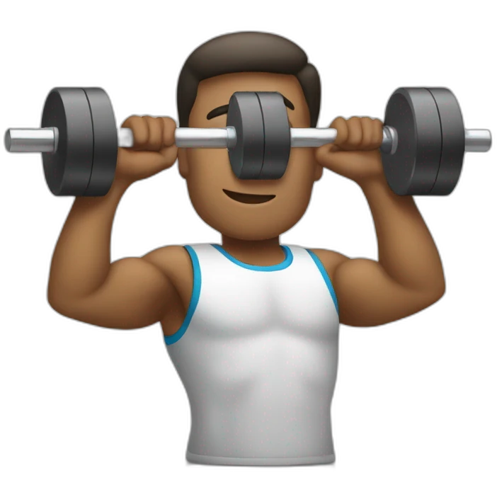 lifting a dumbell emoji