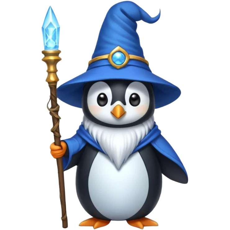 Penguin Wizard emoji