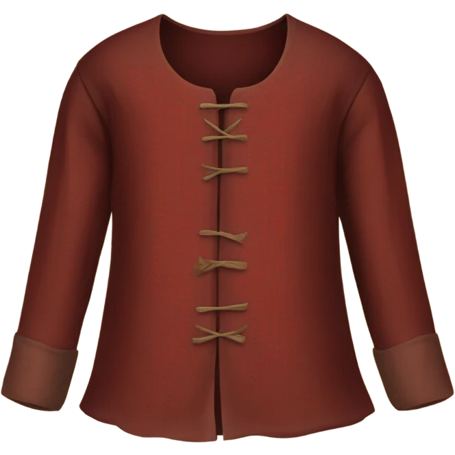 medieval shirt red emoji