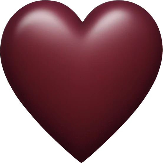 Maroon heart emoji