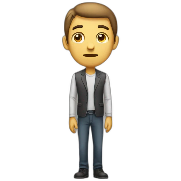 Tall man Guy sad  emoji