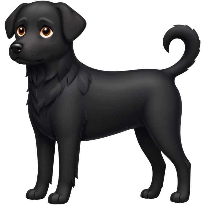 Black dog emoji