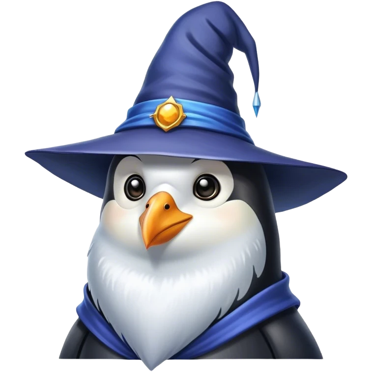 Penguin Wizard emoji
