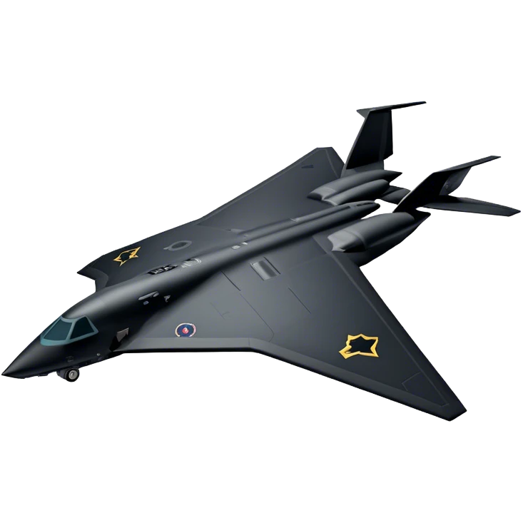 B-2 Spirit bomber - Northrop B-2 (Model Year: 2021) (Iconic colour: Stealth black) emoji