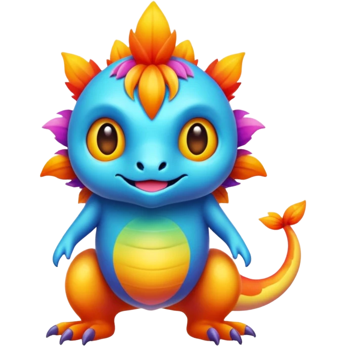 A colorful Fakémon-creature emoji