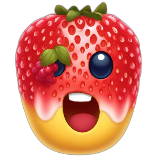 fraise,framboise et myrtille emoji