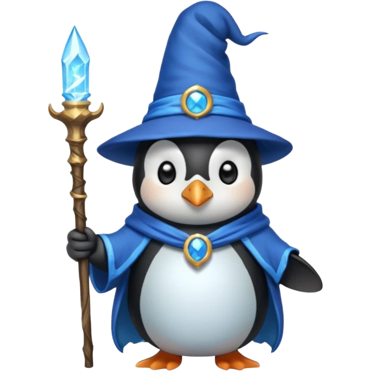 Penguin Wizard emoji