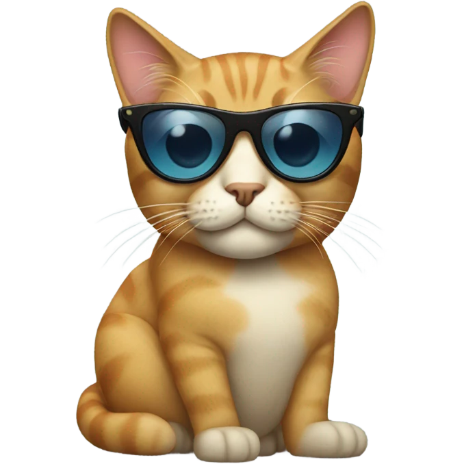 Cat with sunglasses emoji