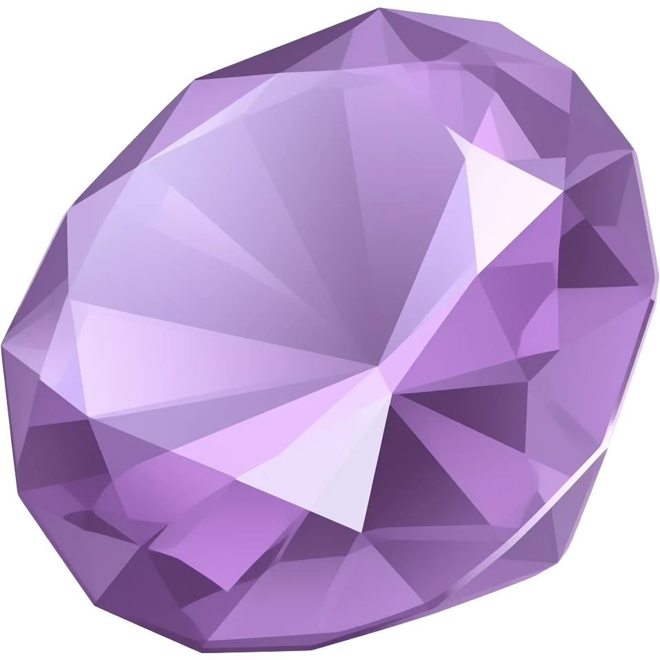 Mauve crystal emoji