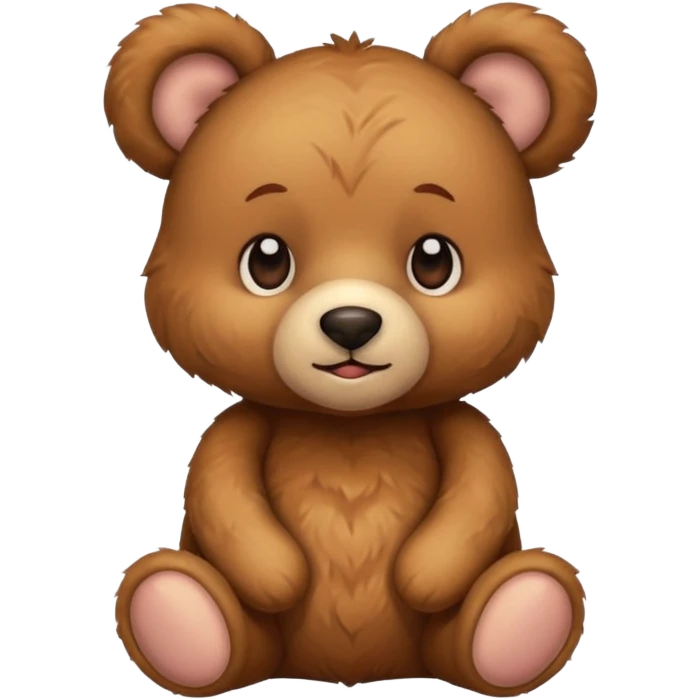 teddy bear with perked ears emoji