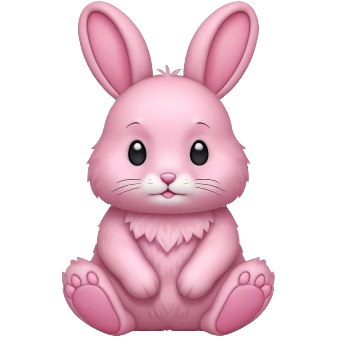 A pink rabbit emoji