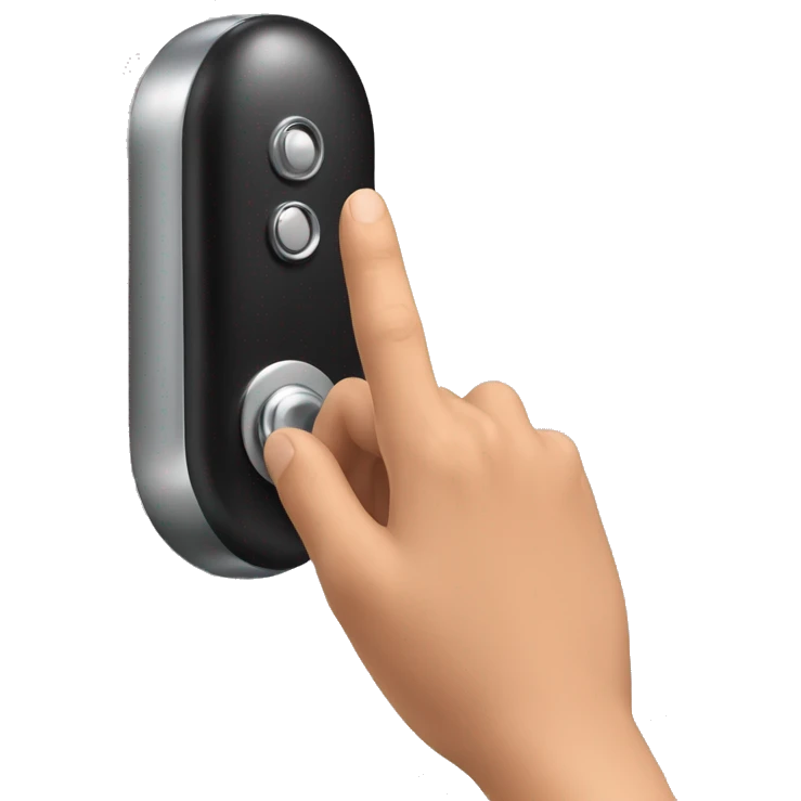 finger pressing doorbell emoji