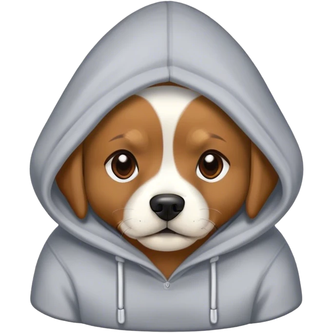 Dog with hoodie  emoji