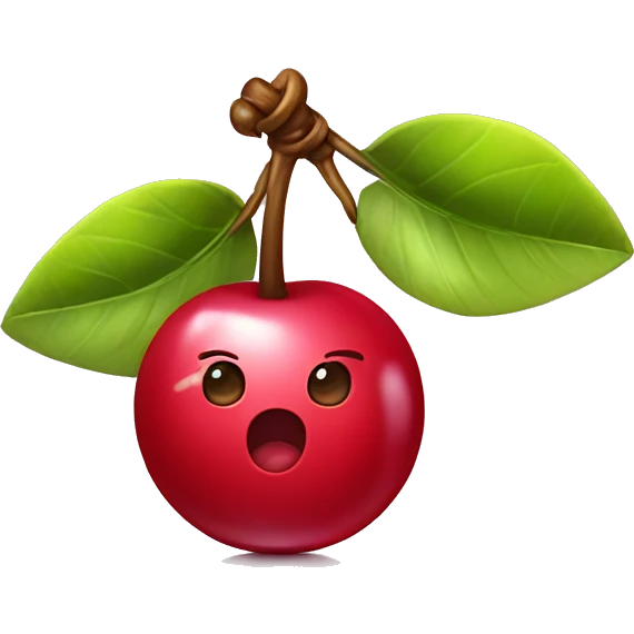 Cherry with bow emoji