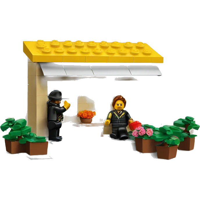a lego scene emoji