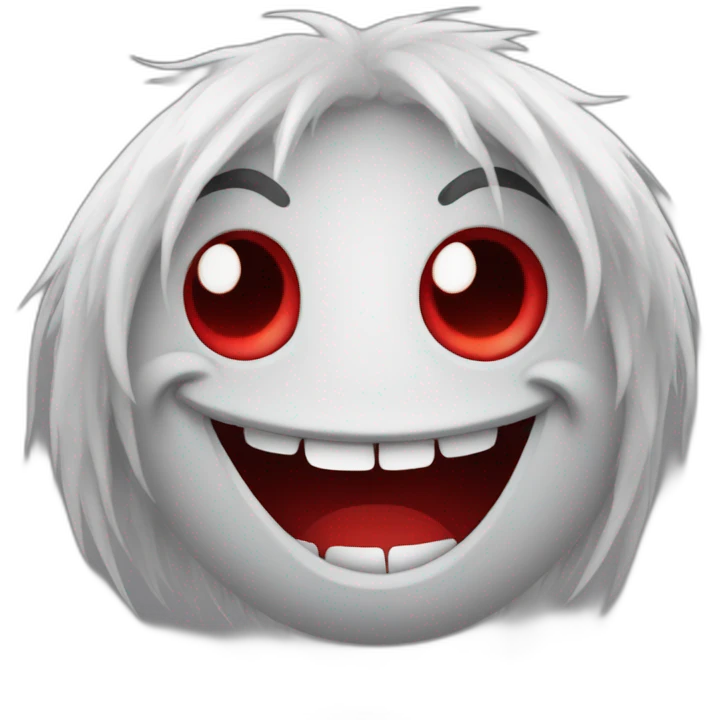 Red smile troll face emoji
