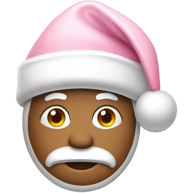 light pink santa hat  emoji