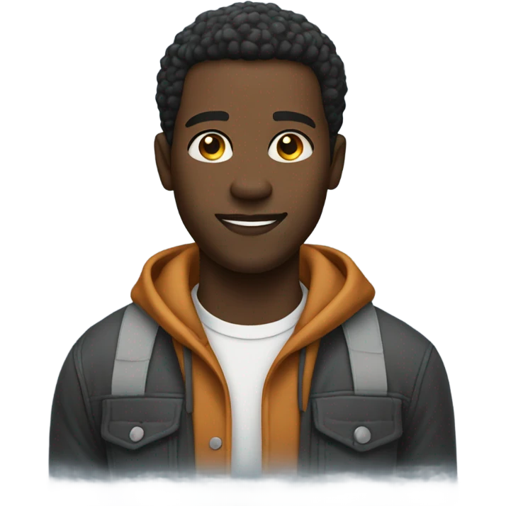 black man emoji