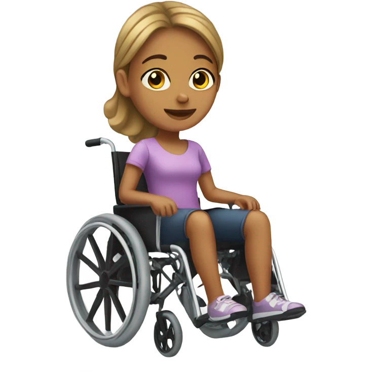 Girl in a wheelchair  emoji