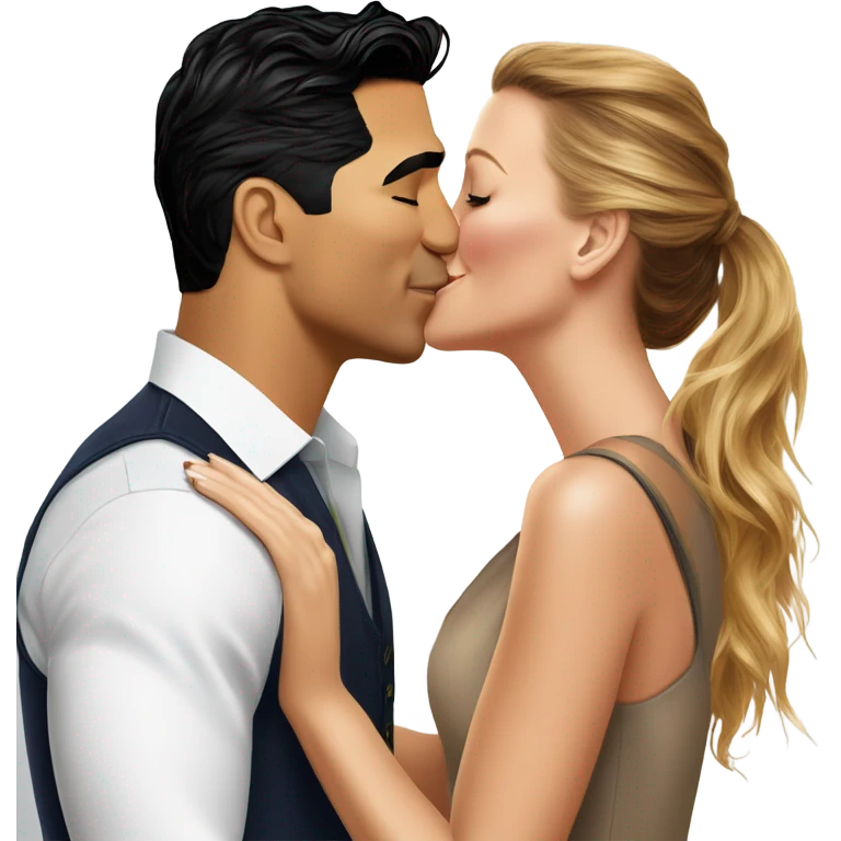 Mario Lopez kissing Blake lively emoji