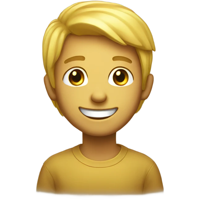 Golden smile  emoji