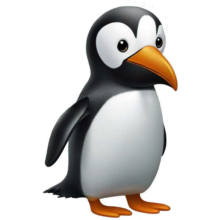 penquin with a pebbe emoji