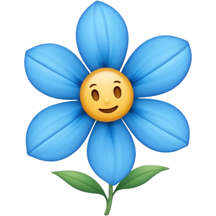 Verificado azul com bordas parecidas com pétalas de flor emoji