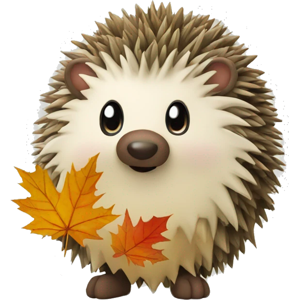 Igel im Herbst  emoji