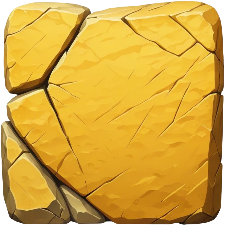 yellow rock  emoji