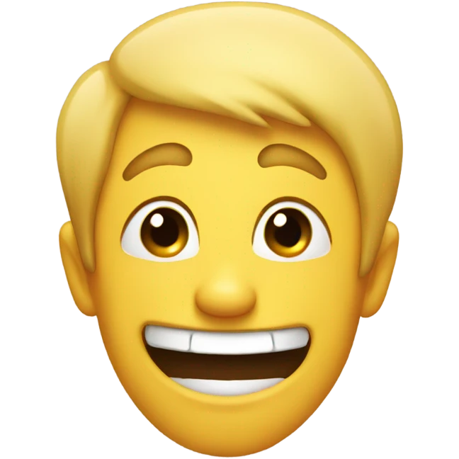 Embarrassed laugh emoji
