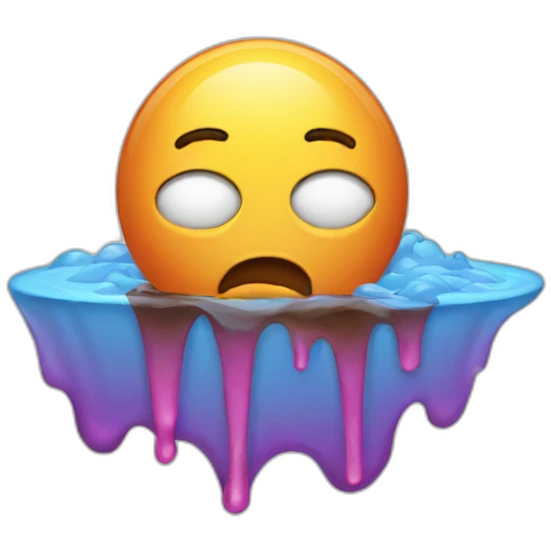 melting-sweat emoji