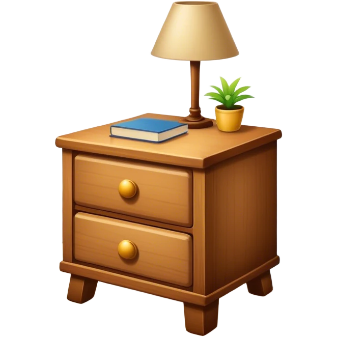 bedside table plain emoji
