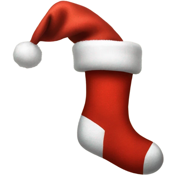 Santa sock emoji