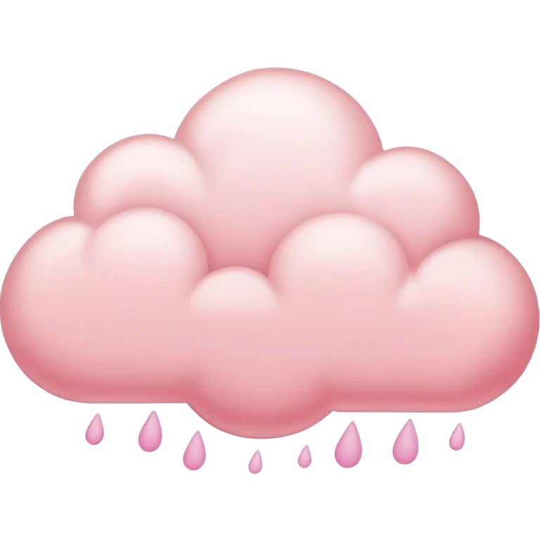 pastel pink cloud emoji