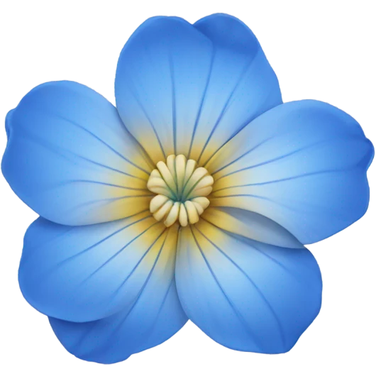 Blue flower  emoji