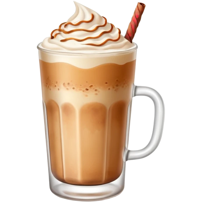 Iced chai latte emoji